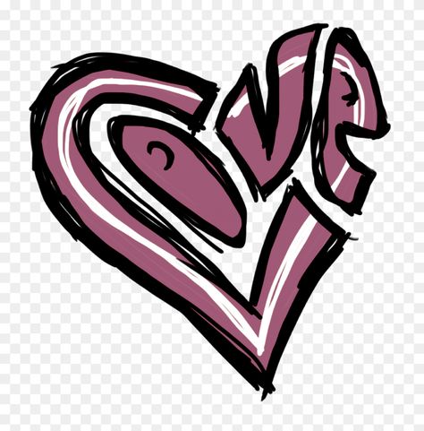 Alphabet Graffiti, Drawing Graffiti, Gambar Lanskap, Graffiti Heart, Love Graffiti, Heart Clip Art, Graffiti Logo, Graffiti Words, Graffiti Writing