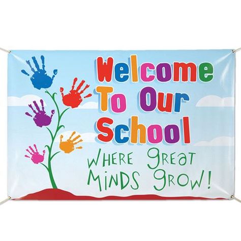 Welcome To Our School, School Wall Decoration, Kindergarten Bulletin Boards, Kindergarten Pictures, Preschool Decor, School Board Decoration, Preschool Bulletin, Welcome To School, School Entrance