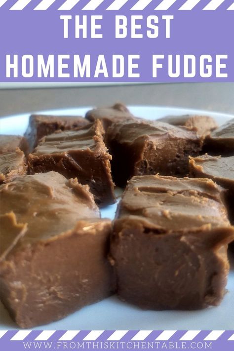 Creamy Fudge Recipe, Best Chocolate Fudge Recipes, Chocolate Fudge Recipes Easy, Homemade Fudge Recipe, The Best Fudge, Best Fudge, Homemade Chocolate Fudge, Best Fudge Recipe, Creamy Fudge