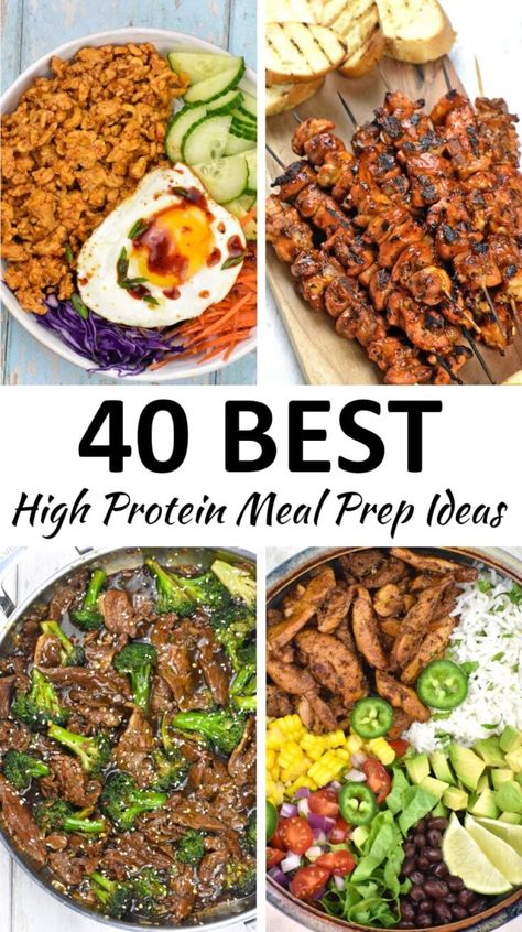 High Protein Meal Prep Ideas, Protein Meal Prep Ideas, Protein Meal Prep, High Protein Meal, High Protein Dinner, Protein Dinner, Protein Lunch, High Protein Meal Prep, Healthy High Protein Meals