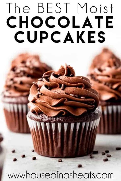 Best Ever Moist Chocolate Cupcakes Homemade Chocolate Cupcakes, Moist Chocolate Cupcakes, Frosting Buttercream, Hot Chocolate Cupcakes, Vegan Chocolate Cupcakes, Homemade Chocolate Frosting, Best Chocolate Cupcakes, Chocolate Cupcakes Moist, Keto Chocolate Cake