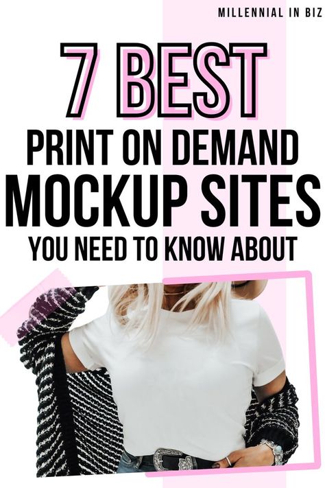 Print on Demand Mockup Online Tshirt Business, Tshirt Printing Business, Print On Demand Business, Tshirt Business, Etsy Prints, Graphic Design Tips, Etsy Business, Printing Business, Extra Money