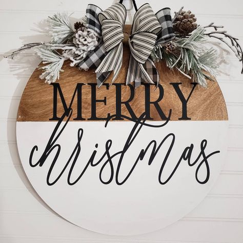 This Signs item by eventprint has 1296 favorites from Etsy shoppers. Ships from United States. Listed on 26 Oct, 2023 Christmas Wooden Door Hangers, Circle Door, Merry Christmas Black, Floral Farmhouse, Porch Door, Door Crafts, Door Signs Diy, Wooden Circle, Door Hanger Wreath