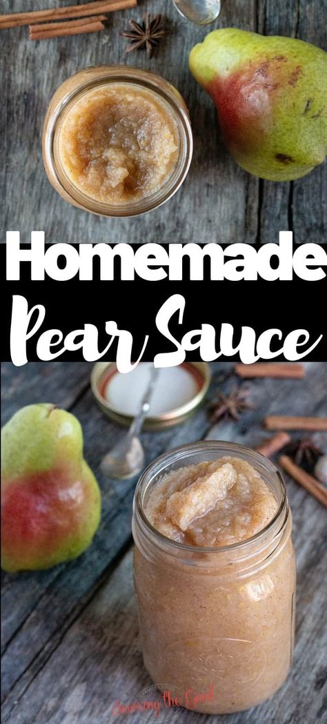 Black Raspberry Jam Recipe, Pear Sauce Recipe, Pear Recipes Easy, Homemade Tomato Paste, Canning Pears, Pear Sauce, Raspberry Jam Recipe, Pear Butter, Canned Pears