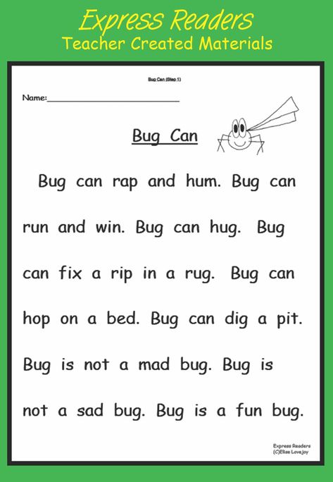 Cvc Phonics, Phonics Reading Passages, Cvc Words Worksheets, Reading Comprehension For Kids, Cvc Words Kindergarten, Cvc Word Activities, Fluency Passages, Kindergarten Reading Activities, Cvc Word Families