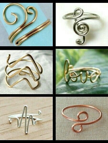 Wire Rings Tutorial, Jewelry Organizer Diy Wall, Diy Wire Jewelry Rings, Diy Jewelry To Sell, Wire Jewelry Rings, Diy Jewelry Rings, Diy Jewelry Holder, Diy Jewelry Inspiration, Ring Tutorial