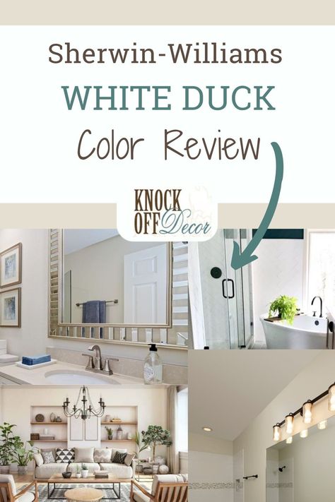 White Duck Paint Color, She Twin Williams White Duck, White Duck Paint Sherwin Williams, White Duck Sherwin Williams Wall Colors, Sherwin Williams Duck White, Sherwin Williams White Duck Walls, White Duck Coordinating Colors, Shoji White Vs White Duck, Sw White Duck Cabinets