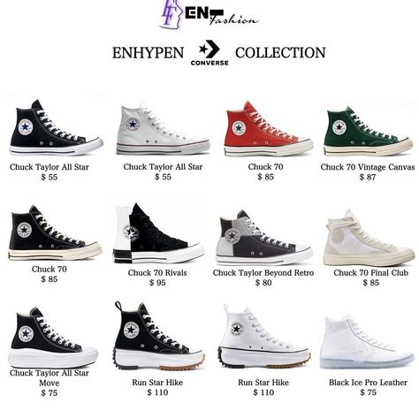 Enhypen Converse, Enhypen Shoes, Kpop Converse, Converse Run Star Hike Outfit, All Star Run Star Hike, Converse Collection, Converse Run Star Hike, Converse Run, Dr Shoes