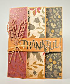 Stamping as Fast as I Can! Thanksgiving Homemade Cards, Trifold Cards, Wheat Stalk, Fall Cards Handmade, Thanksgiving Cards Handmade, Neli Quilling, Man Card, Fancy Fold Card Tutorials, Tri Fold Cards