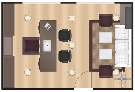 Executive Office Plan Floor Plans Simple, Make Office, Word Office, Office Layout Plan, Executive Office Decor, Office Layouts, Executive Office Design, Office Space Planning, Office Furniture Layout