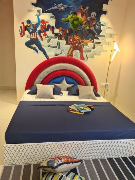 Avenger Theme Bedroom, Avenger Room Decor Bedroom Ideas, Avengers Kids Room Ideas, Marvel Theme Bedroom, Avengers Room Ideas Boy Bedrooms, Avengers Room Ideas, Avengers Kids Room, Marvel Avengers Room Ideas, Avengers Bedroom Ideas