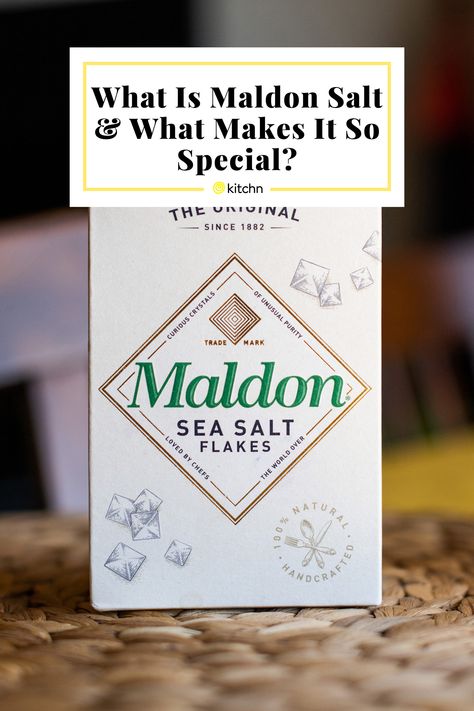 Maldon is a particular variety of English sea salt that’s used in everything from savory dishes to fancy desserts. Here’s what you should know about the unique salt. Maldon Salt Recipes, Maldon Sea Salt Flakes, Flake Recipes, Maldon Salt, Sea Salt Recipes, Salt Gifts, Finishing Salt, Smoked Sea Salt, No Salt Recipes