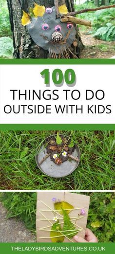 Outdoor Nature Activities, Outside Activities For Kids, Things To Do Outside, Outdoor Learning Activities, Forest School Activities, Bored Jar, Fun Outdoor Activities, 100 Things To Do, Outside Activities