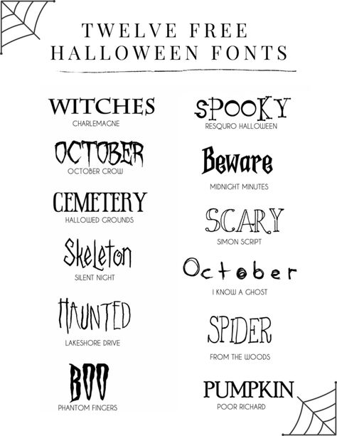 Halloween Fonts Cricut, Free Halloween Fonts For Cricut, Fonts For Halloween, Cricut Halloween Fonts, Halloween Canva Fonts, Halloween Fonts Free, Halloween Fonts Alphabet Letters, Halloween Words Aesthetic, Halloween Fonts Canva