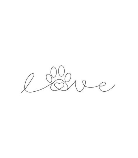 Dog Love Tattoo Ideas, Dog Small Tattoo, Lost Pet Tattoo, Tattoo Pet, Small Dog Tattoos, Pawprint Tattoo, Dog Paw Tattoo, Idee Cricut, Paw Tattoo