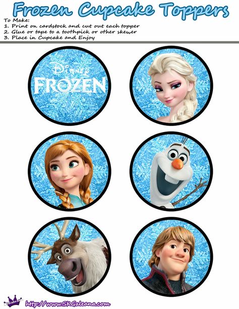 Frozen: Free Printable Candy Bar Labels and Toppers and Wrappers for Cupcakes. Disney Frozen Cupcakes, Frozen Cupcake, Frozen Cupcake Toppers, Disney Frozen Cake, Frozen Free, Frozen Printables, Frozen Cupcakes, Frozen Bday Party, Disney Frozen Birthday Party