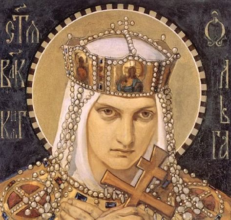 Saint Olga of Kyiv is Ukraine's patron saint of both defiance and vengeance Saint Olga, Olga Of Kiev, Rattus Rattus, Orthodox Saints, Dragon Oc, Medieval Aesthetic, Historical Women, Medieval World, Byzantine Icons