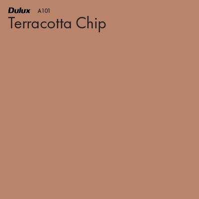 Terracotta Chip by Dulux - Style Sourcebook Pale Terracotta Living Room, Tuscan Terracotta Dulux Paint, Dulux Tuscan Terracotta, Dulux Terracotta, Tuscan Terracotta, Terracotta Living Room, Style Sourcebook, Paint Color Swatches, Floor Paint Colors