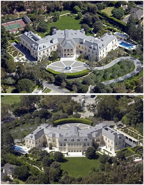 Got $150 Million? The Spelling Manor Can Be Yours! Walk thru video with CBS news. Spelling Manor, A Big House, Big Mansions, Luxury Houses Mansions, Mansion Floor Plan, Dream Mansion, Mega Mansions, Casa Exterior, Big House