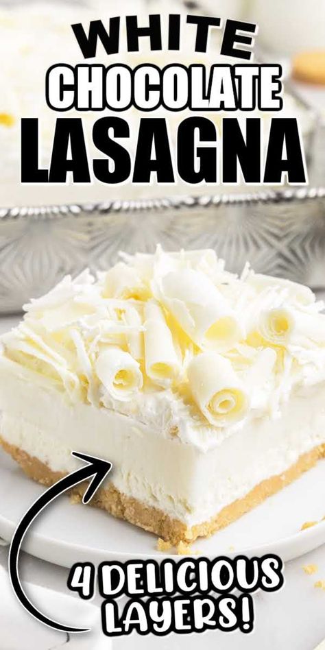 White Chocolate Lasagna, Jello White Chocolate Pudding Recipes, White Chocolate Pudding Recipes, White Chocolate Lasagna Desserts, White Chocolate Pudding Desserts, Layered Oreo Pudding Dessert, Mint Chip Desserts, Choc Lasagna Dessert Recipes, Dessert Lasagnas