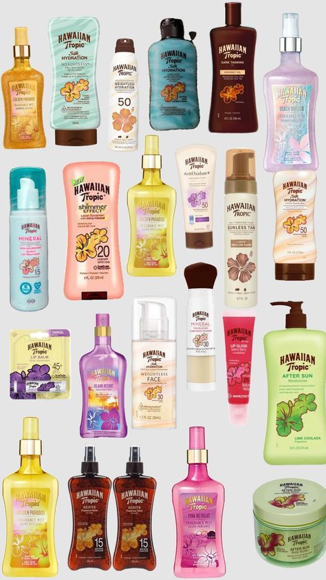 #hawaii #hawaiitropic #hawaiiantropic #hawaiiantropics Hawian Tropic Sprays, Hawaii Products, Hawaiian Tropic, Body Smells, Makeup Brands, Fragrance Mist, Makeup Skin Care, Branding Design Logo, Skin Makeup