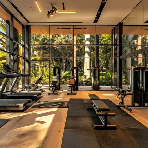 State Of The Art Gym, Gym Room Aesthetic, Luxury Gym Interior, 2024 Blessings, Home Gym Weights, Home Gym Room, Luxurious Gym, Home Gym Design Luxury, In Home Gym