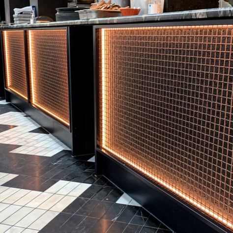 Copper Cladding, Bar Deco, Pub Design, Garden Restaurant, Bar Interior Design, Industrial Bar, Counter Design, Bar Interior, Coffee Shop Design