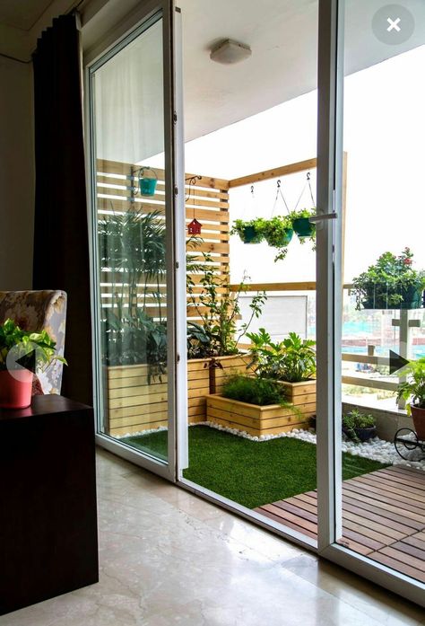 Balcony Makeover, Small Apartment Balcony Ideas, Cheap Apartment Decorating, Balcony Design Ideas, Balcony Ideas Indian, Balcony Ideas Apartment Outdoor, Small Balcony Ideas Apartment, Small Balcony Garden, Modern Balcony