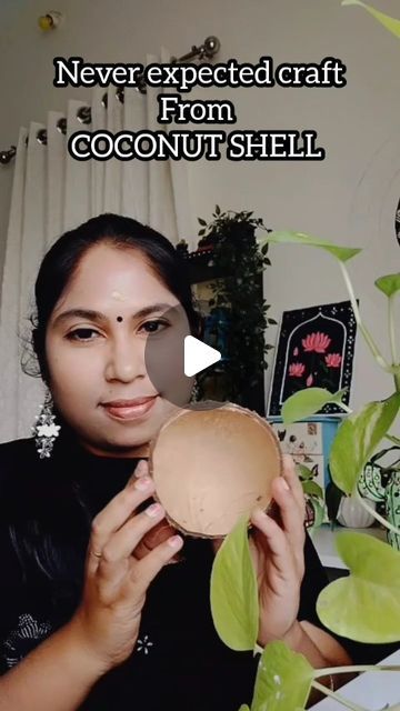 Waste Bottle Craft, Coconut Decoration, Shell Artwork, Planting For Kids, Coconut Shell Crafts, Diy Coconut, Shell Craft, Cheap Diy Home Decor, Shells Diy