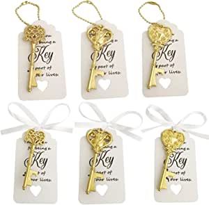 0pcs Skeleton Key Bottle Opener Wedding Party Favor Souvenir Gift with Escort Tag,Key Chains,Ribbon(Gold,3 Styles) Disney Themed Bridal Shower, Wedding Keychain, Tag Cards, Wedding Bottle Opener Favors, Wedding Bottle Opener, Bulk Wedding Favors, Key Bottle Opener, Engagement Party Favors, Bridal Shower Party Favors