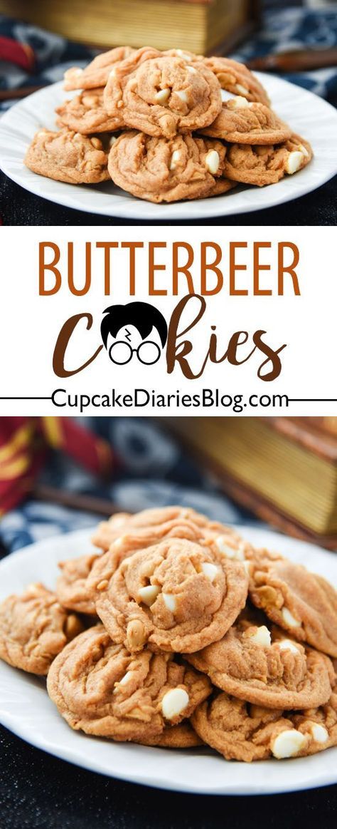 Butterbeer Cookies, Harry Potter Butterbeer, Harry Potter Snacks, Harry Potter Marathon, Harry Potter Butter Beer, Cupcake Diaries, Harry Potter Food, Harry Potter Party, Cupcake Recipes