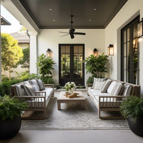 What is a Lanai? - Plank and Pillow Lanai Designs Outdoor Spaces, Outdoor Lanai Ideas, Lanai Decorating, Florida Lanai, Lanai Design, Lanai Ideas, Plank And Pillow, Backyard Pool House, Concrete Yard