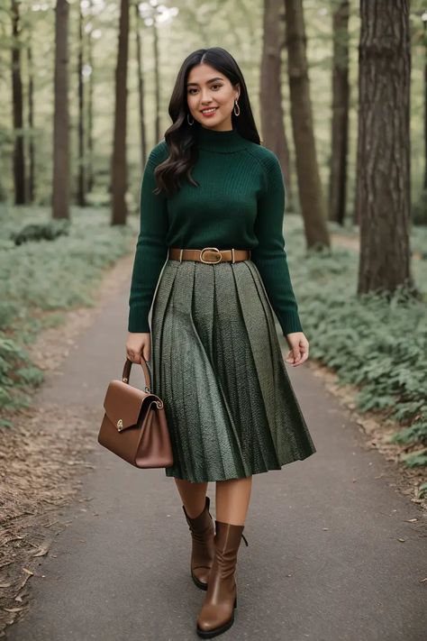 20 Stylist Midsize Fall Outfit Ideas for 2024 Old Fashioned Fashion, Women's Winter Work Outfits, Mountain Wear Women Outfit, Fall Outfit Women 2024, Fall Fashion Ideas 2024, Midsized Girls Outfits Winter, Monochromatic Looks Outfits, Relaxed Outfits Women Winter, Professional Sweater Outfits