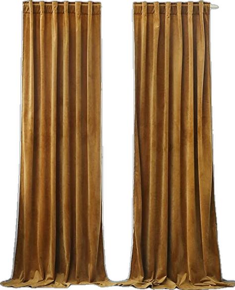 Living Room Gold, Tab Design, Decoration For Living Room, Velvet Curtains, Design Light, Rod Pocket, Drapes Curtains, Brown Gold, Home Decoration