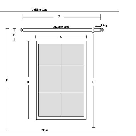 Crown Molding Above Window, Curtain Top Styles, Measure Curtains For Windows, Curtain Rod Height Above Window, How To Measure For Curtain Rods, Measure For Curtains, Curtains On Windows With Crown Molding, Curtain Rods For Large Windows Drapery Panels, How To Measure Curtain Rods