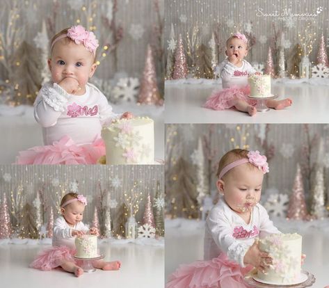 Pin on Baby birthday photoshoot One Year Old Winter Photoshoot, One Year Old Winter Birthday Party Girl, One Year Old Birthday Party Girl Winter, Winter Onederland Smash Cake, Winter Onederland Cake Smash, Texas Cake, Winter Onederland Cake, Newborn Cake, First Birthday Winter