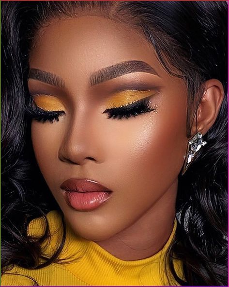 Beautiful Makeup For Black Women, Nigeria Makeup Looks, Black Women Make Up, Makeup Ideas On Black Women, African Makeup Looks, Eye Makeup For Black Skin, Face Makeup Designs, 2024 Makeup Looks, Black Woman Makeup Looks