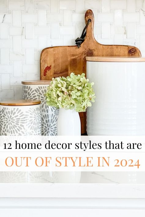 Rustic 2024 Home Decor Trends, Trending Kitchen Decor 2023, Spring Home Styling, Home Style Inspiration, Country Romance Kitchen, Most Popular Home Decor Trends 2024, How To Find Your Decorating Style, Spring Modern Decor, Stone Gable Decorating