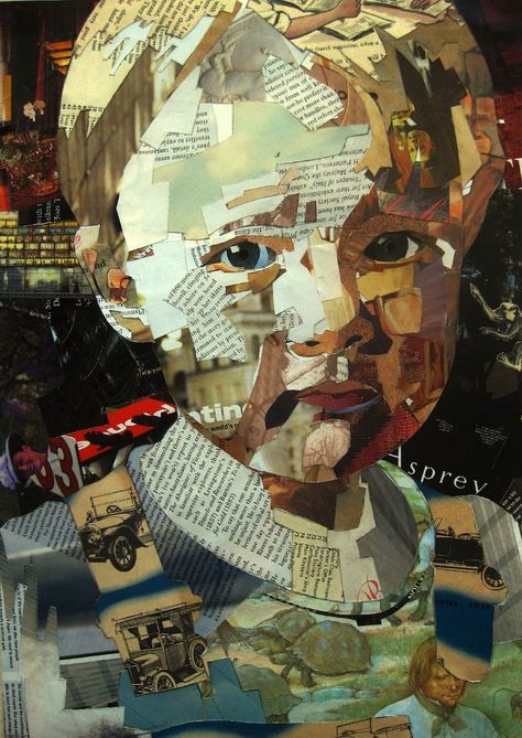 Collage Portrait, Collage Art Projects, Trash Art, Layered Art, Magazine Collage, Paper Collage Art, Collage Art Mixed Media, A Level Art, A Collage