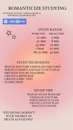 Study Habits Aesthetic, How To Romanticize School Tips, Aesthetic Study Journal, How To Do Revision For Exam, How To Romanticize Homeschool, Romantizing Life Tips, Things To Study In College, Study Guide Ideas College, Jr Year Highschool Tips