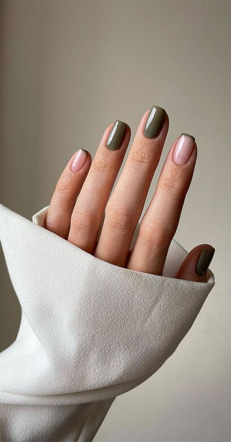 Fall nails, Fall Nail Art, Autumn Nails, Brown Fall Nails, Pick n Mix Fall Nails, Autumn Nail Art, Fall Nail Designs Olive Nails, Nail Designs Pictures, Simple Fall Nails, Minimal Nails, Cute Summer Nails, Fall Nail Art, Short Nail Designs, Neutral Nails, Simple Nail Designs