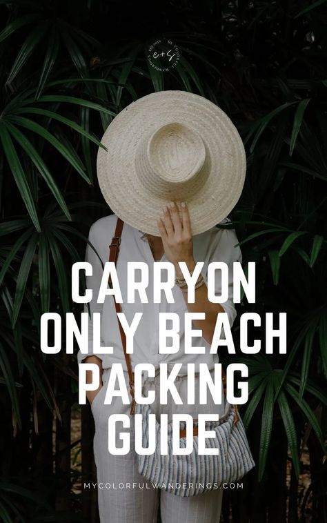 Make sure you pack it all and pack it right so you're not wasting any time. All-inclusive resorts and margaritas cannot enjoy themselves! Get our free printable list on what to pack for the beach! what to bring to the beach, beach packing list, safety travel packing guide, packing list for beach, packing list for beach vacation, summer outfits, spring outfits Minimal Packing Beach Vacation, Minimal Beach Packing List, Carry On Beach Packing, Beach Getaway Packing List, Carry On Beach Vacation, How To Pack Light For Beach Vacation, Florida Beach Packing List, Pack List For Beach Vacation, Beach Carry On Packing List