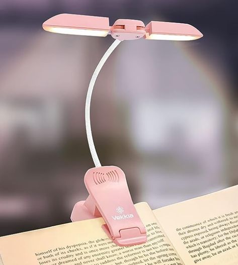 Book Light Clip, Reading At Night, Book Holder Stand, Book Lamp, Led Reading Light, Book Light, Light Study, Light Clips, Amber Lights