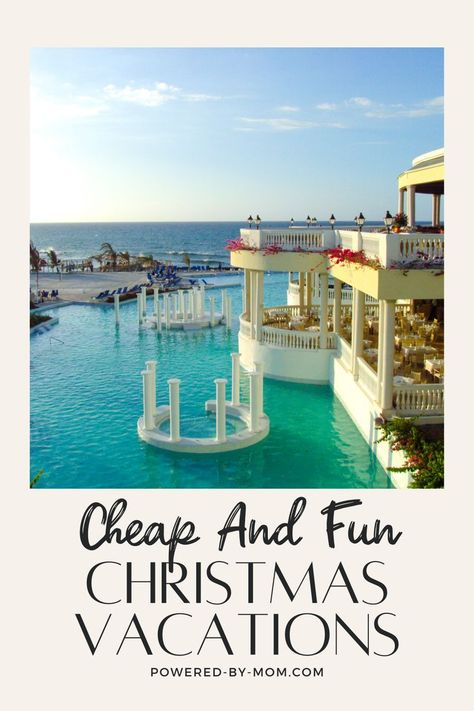 If you’re looking for ways to create some fun memories this season without breaking the bank, then look no further! We’re sharing some of our favorite spots for Christmas vacations for families that are more affordable. Vacation Spots For Families, Cheapest Family Vacations, Christmas Trips For Families, Christmas Vacation Ideas In The Us, Family Christmas Vacation Ideas, Christmas Getaways Families, Family Christmas Cabin Trip, Best Family Christmas Vacations, Budget Friendly Family Vacations