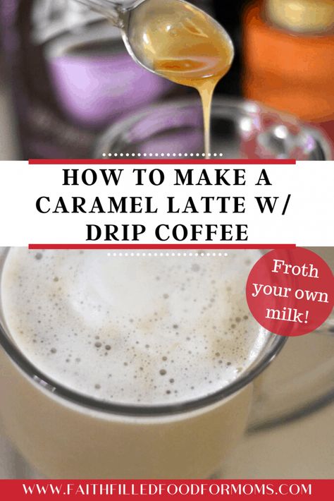 How to Make your own homemade Caramel Latte! It's so easy and will save you tons of money! Step by step instructions for making espresso at home along with how to make your milk foamy without an espresso machine! YUM! #espresso #coffeedrinks #howto #diy #caramelLatte #coffeetime #diylattedrinks Caramel Latte Recipe, Italian Espresso Machine, Homemade Gourmet, Raw Coffee Beans, Coffee Caramel, Espresso At Home, Cappuccino Maker, Caramel Bars, Tons Of Money