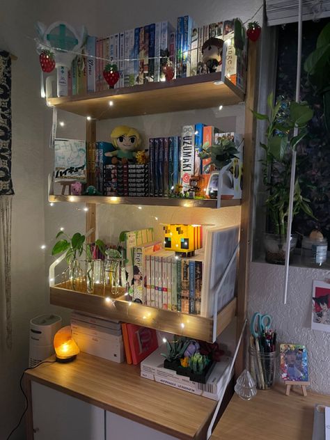 Nerd Bedroom, Pokemon Room, Nerd Room, Room Vibes, Dorm Room Ideas, Dream Anime, Anime Room, Cute Bedroom Decor, Cozy Room Decor