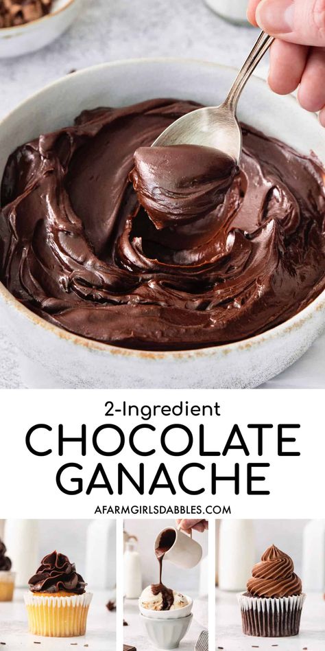 Easy Chocolate Ganache Recipe, Ganache Recipe Easy, Chocolate Icing Recipes, Easy Chocolate Ganache, Silk Pie Recipe, British Bake Off Recipes, Chocolate Ganache Recipe, Chocolate Ganache Frosting, Ganache Frosting