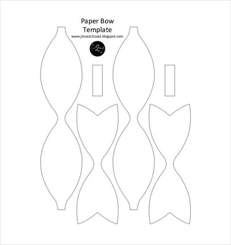 10+ Paper Bow Templates – Free Sample, Example, Format Download! | Free & Premium Templates Paper Bow Template, Felt Bow Tutorial, Paper Bows Diy, Bow Tie Template, Paper Flower Templates Pdf, Tie Template, Wrapping Paper Bows, Paper Beads Template, Bow Template