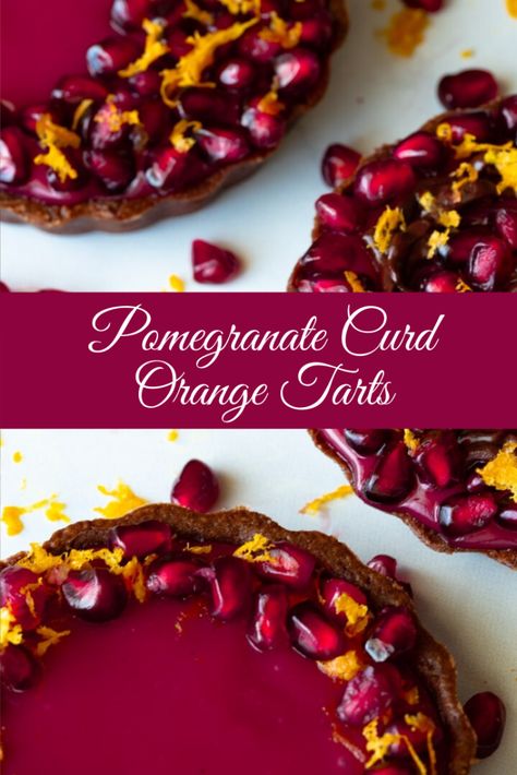 Pomegranate Curd, Pomegranate Dessert, Pie Ideas, Pomegranate Recipes, Gold Room, Curd Recipe, Sweet Tart, Chocolate Tart, The Lotus