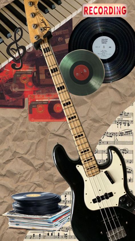 Old Country Music, Country Backgrounds, Vinyl Aesthetic, Music Symbols, Music Collage, Surreal Collage, Music Poster Design, French Poster, Aesthetic Moodboard